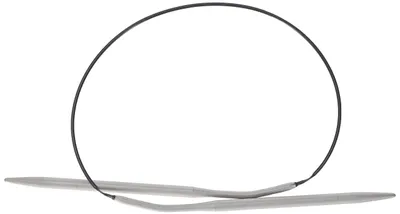 Produktbild von 211260 Rundstricknadeln, Aluminium, 40 cm, 4,00 mm, grau