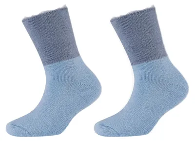 Produktbild von Camano 1106119000 - Kinder warm-up Socken 2 Paar, Größe 27/30, Farbe infinity
