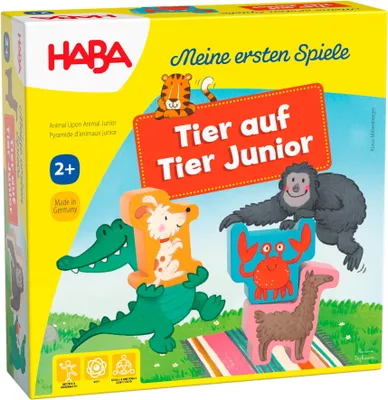 Produktbild von HABA Kinderspiel Geschicklichkeitsspiel Meine ersten Spiele Tier auf Tier Junior 1306068001