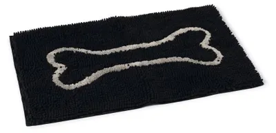 Hunde-Fußmatte, 78x51 cm, schwarz, saugstark
