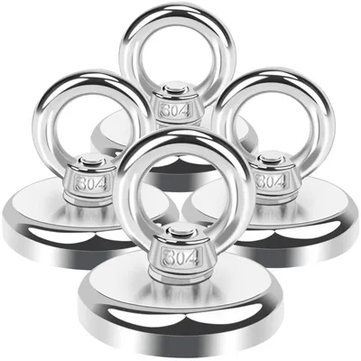 Neodym-Magnete 45 kg, 32 mm, 4 Stück, starke Haftkraft