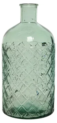 Produktbild von Decoris Vase - hellgrun - recyceltes Glas - D14xH28 cm