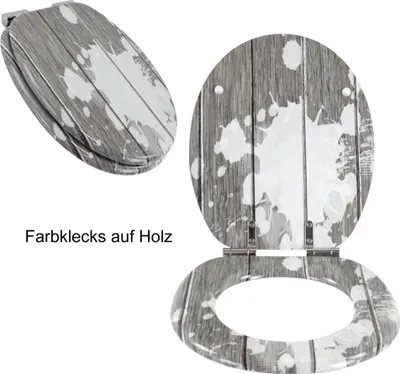 Produktbild von Premium MDF Toilettensitz WC-Sitz mit Absenkautomatik versch. Designs