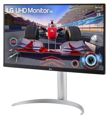 Obrázok produktu pre LG 27UQ750-W, 68,6 cm (27"), 3840 x 2160 px, 4K Ultra HD, 5 ms, Čierna, Strieborná