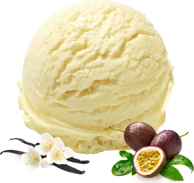 Image de Vanille Maracuja Glace végétalienne en poudre sans sucre, sans lactose 1 kg
