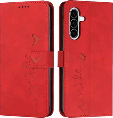 Produktbild von Samsung Galaxy A36 Hülle - Coverup Smile Klapphülle - Rot