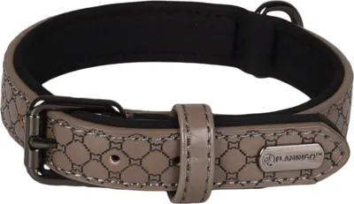 Produktbild von Flamingo Halsband Patti grau, Maße: 31-39 cm / 20 mm