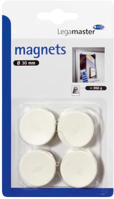 Produktbild von Legamaster Haftmagnete C und C Blister 30mm circa 850g in weiß