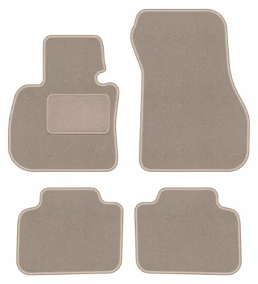Productafbeelding van Velours automatten voor BMW 2 F45 vanaf 2015 – 4-delig, beige, op maat – Wielganizator LUX