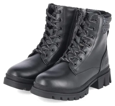 Produktbild von Dockers By Gerli Mädchen Schhnürboots Schwarz Synthetik Größe: 33