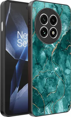 Produktbild von Geeignet für OnePlus 13R Telefon Fall mit Marmor Druck - TPU zurück Abdeckung Fall Marmor Design - Gold Grün - Smartphonica