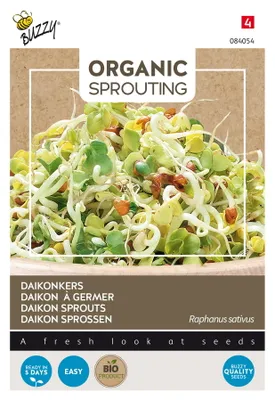 Image de Buzzy Organic Sprouting Radis Daikon - Graines- Env. 30 gr | Buzzy_084054