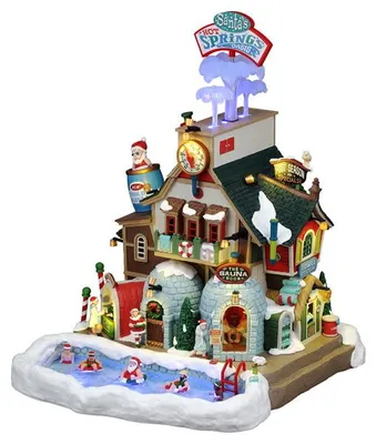 Productafbeelding van Santa's hot springs oasis, incl. adaptor 74254, 550 ma (white) ornament LEMAX