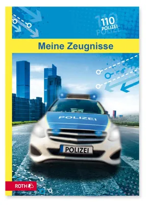 Produktbild von Roth Zeugnismappe Polizei 110 10 Einlagen DIN A4