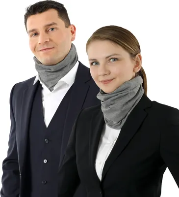 Produktbild von Halswärmer Cachecol aus feiner Baumwolle Grau