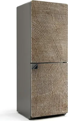 Produktbild von Geometrische Texturmuster – Magnetische Kühlschrank Abdeckung – Dekorfolie magnetisch Küche – Kühlschrank Magnet Deko – selbstklebende Magnettafel – Magnetfolie für Kühlschranktür – 70x190 cm