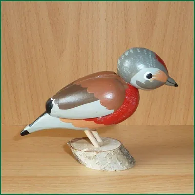 Produktbild von Ganzjahresdekoration Holzvogel Bluthänfling Höhe 10cm NEU
