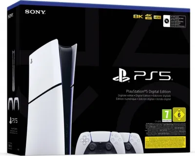 Produktbild von Sony PS5 Konsole SLIM  Digital + 2. Controller