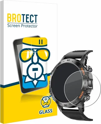 Produktbild von BROTECT Schutzglas für Lemfo Smartwatch 1.39" Displayschutz 9H Glas klar transparent