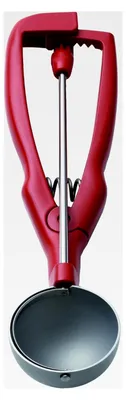 Produktbild von Eisportionierer 1/060L - Durchmesser 40 mm - Edelstahl mit Kunststoffgriff - Rot