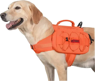 Image de Sac à dos pour chien - Taille M, L - Nylon - Respirant - Orange