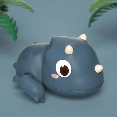 Produktbild von Baby Badezimmer Bad Toys Niedlicher Cartoon Dinosaurier Floating Wind Up Wasser Schwimmen Blau