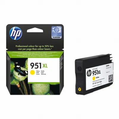 Obrázok produktu pre HP Žltá originálna atramentová kazeta s vysokou výťažnosťou 951XL, Žltá, Atrament na pigmentovej báze, 1 kusov, 1500 strany