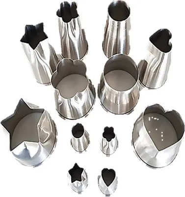 Produktbild von 12-teiliges Edelstahl Ausstechformen Set für Kekse, 12 Größen, Merry Christmas