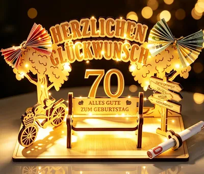 Produktbild von Originelles Geldgeschenk zum 70. Geburtstag
