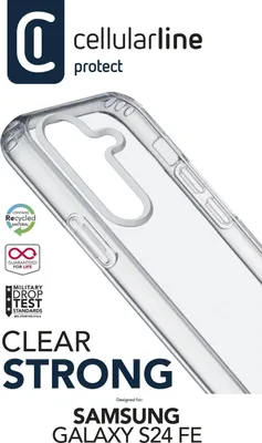 Image de CELLULARLINE Cellularline Clear Strong - Galaxy S24 FE Étui rigide avec bords en caoutchouc