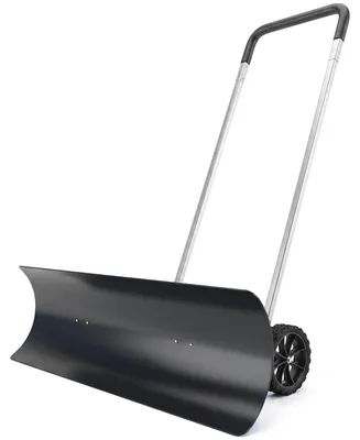 Produktbild von Outsunny Schneeschieber groß 95 cm extra breit Aluminium Schneeschaufel