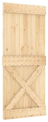 Obrázok produktu pre Dvere vidaXL NARVIK prírodná farba 90 x 210 cm z masívneho borovicového dreva