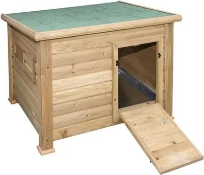 Produktbild von Enten- und Gänsestall 93 x 73 x 67 cm braun - Geeignet für Kerbl 82809 Kaninchenstall für draußen