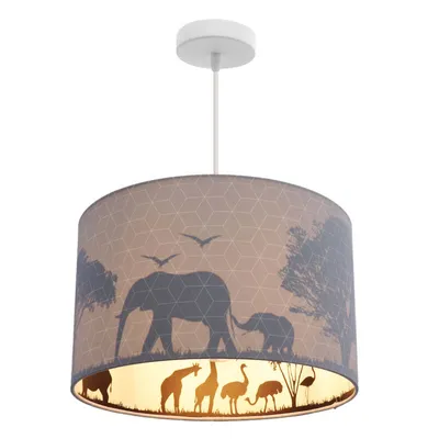 Produktbild von Olucia - SAFARI - Pendelleuchte für Kinderzimmer - Grau