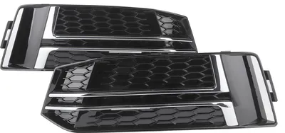 Image de 2 pièces calandre inférieure de pare-chocs avant, noir, 8W0807681F, remplacement, convient à l'A4 S4 B9 2016-2018