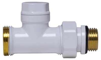 Produktbild von sanicomfort HK Rücklaufverschraubung 1/2 Zoll Design DG weiß RAL 9016