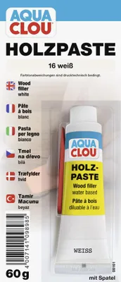 Produktbild von Clou Holzpaste 60 g weiß