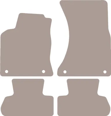 Immagine prodotto di Tappetini auto in velluto per Audi Q5 I SUV (2008-2017) - set di tappetini LUX beige (4 pezzi)