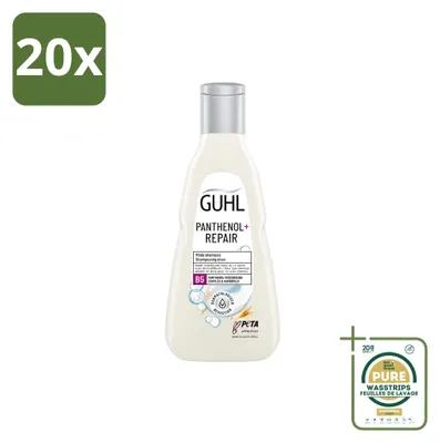 Productafbeelding van 20 x Guhl Panthenol+ Herstellende Shampoo - 250 ml - Voorraadverpakking - 20 stuks