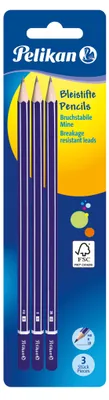Immagine prodotto di Matite Pelikan in confezione blister da 3 pezzi 2B/B/HB