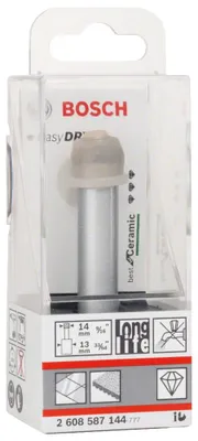 Immagine prodotto di Trapano diamantato a secco Bosch Easy Dry Best per Vetroceramica, 14 x 33 mm 2608587144