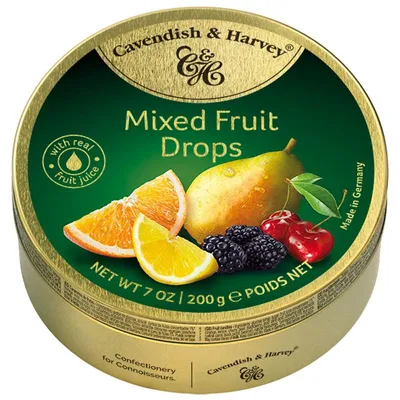 Imagen del producto de Lata de caramelos de frutas variadas Cavendish & Harvey 200 g