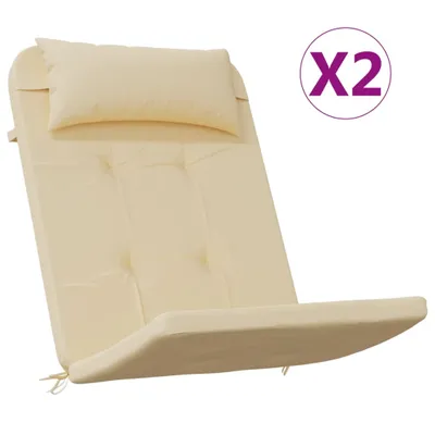Obrázok produktu pre Podušky na stoličky Adirondack 2 ks béžové oxfordská látka