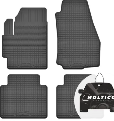 Produktbild von Gummimatten mit Rand Auto Fußmatten Gummi Automatten Passgenau 4-teilig Set - passend für Honda City V 2008-2013