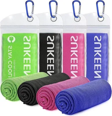 Produktbild von Kühlendes Sporttuch aus Mikrofaser – ideal für Fitness, Sport, Reisen und Yoga. Kühlende Tücher