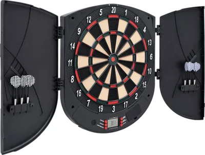 Produktbild von vidaXL Elektrische Dartscheibe mit Darts Schwarz Polypropylen