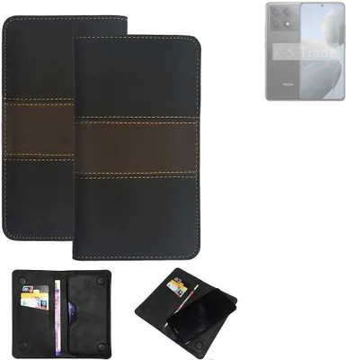Produktbild von K-S-Trade Hülle Handyhülle kompatibel mit Xiaomi Redmi K70E Schutzhülle Walletcase Bookstyle Tasche Schutz Case Handytasche Wallet Cover Kunstleder