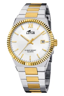 Produktbild von Lotus Herren Uhr Classic Elegant Edelstahl Armbanduhr silbergold UL18836/1