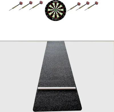 Produktbild von Dartboard Winmau Blade 6 Triple Core Carbon Dartteppich Abwurflinie + 6 Pfeile