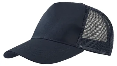 Image de Casquette de camionneur Atlantis Rapper à 5 panneaux LT893 (taille unique) (bleu marine/bleu marine)